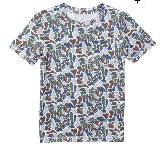 Boys Ravine Pocket Tee SS Terra Camo