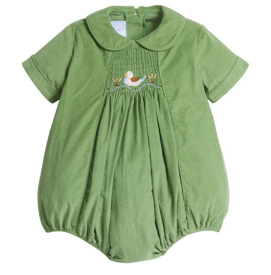 Chest Smocked Bubble - Mallard
