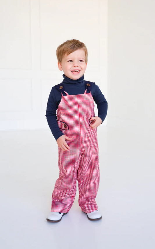 Ivy League Longall - Mini Gingham Red