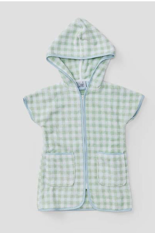 Kids’ Cover Up - Sea Foam Gingham