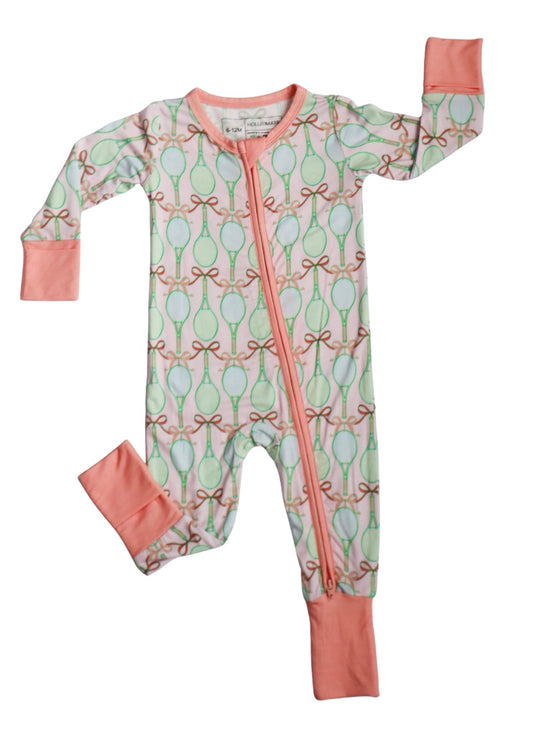 Zipper Romper - Tennis
