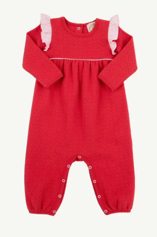 Leigh Ann Romper - Red