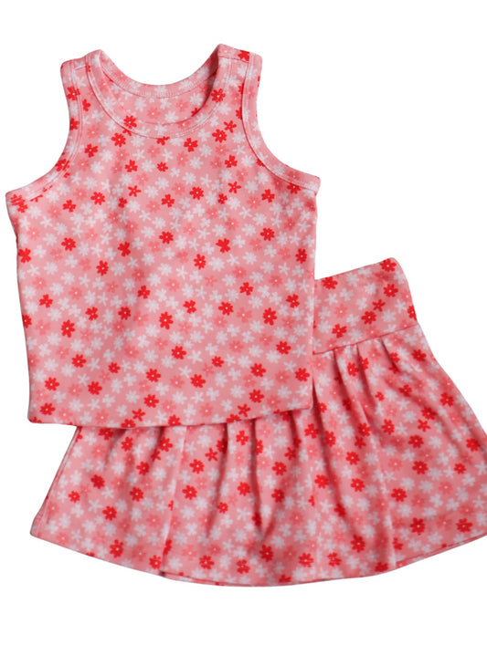 Sarah Set - Pink Ditsy Floral