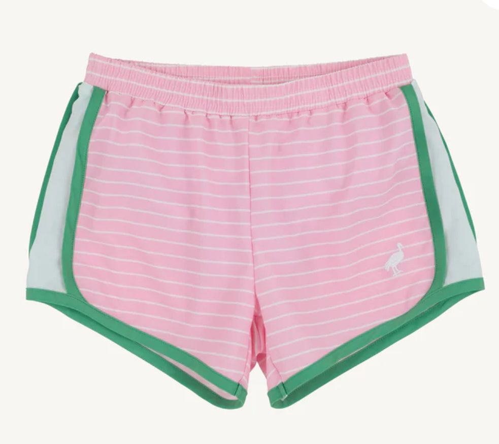 Tradd Street Stripe - Pier Party Pink Stripe with Gibson Island Green