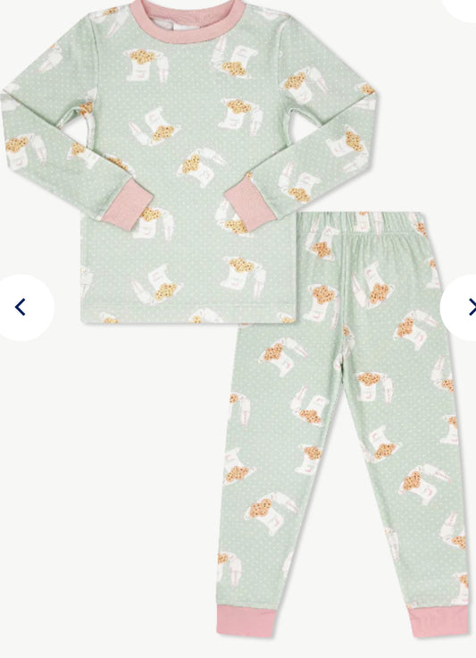 Sweet Pea PJ Set - Baking Spirits Pink