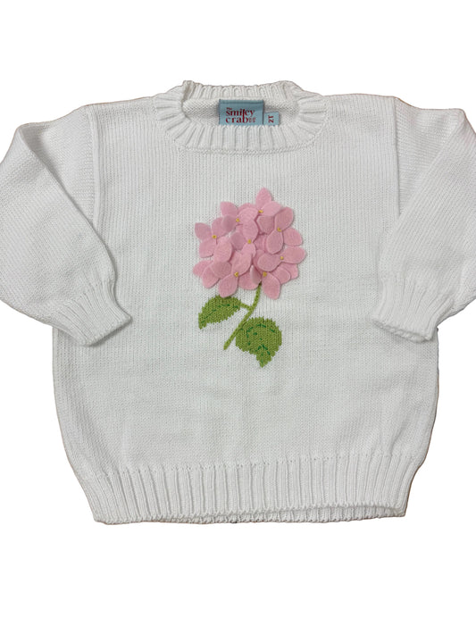 Hydrangea White Sweater