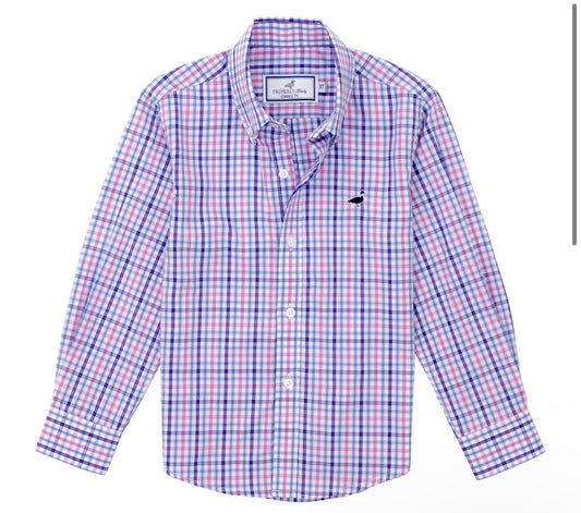Boys Seasonal Sportshirt Blueberry