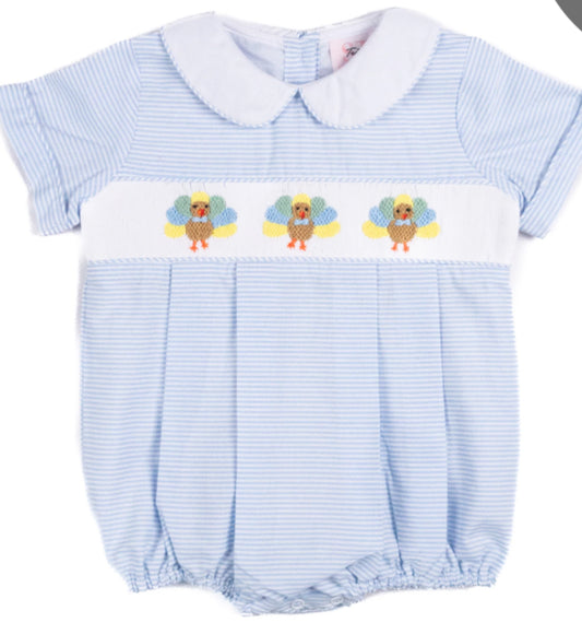 Smocked Turkey Trot Bubble