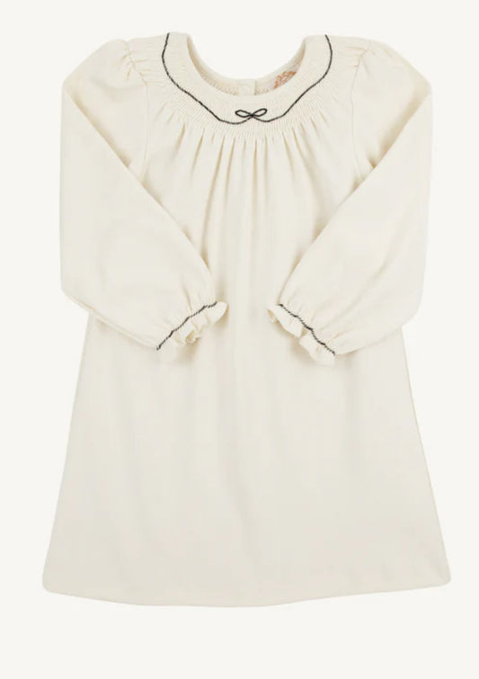 Sandy Smocked Dress - Palmetto Pearl