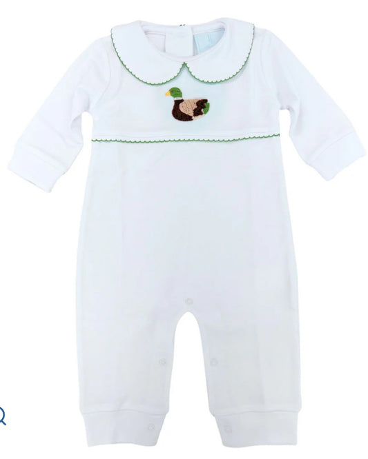 Crochet Playsuit - Mallard