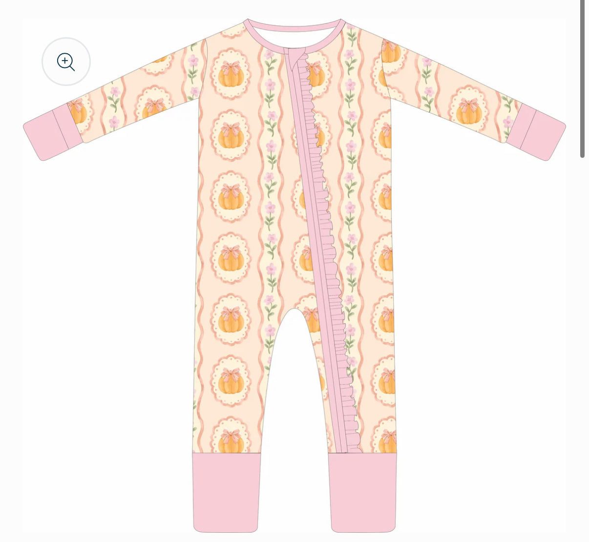 Pumpkin Spice Ruffle Zip