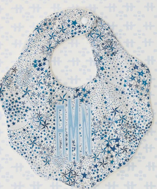 Scallop Bib - Adelajda Blue