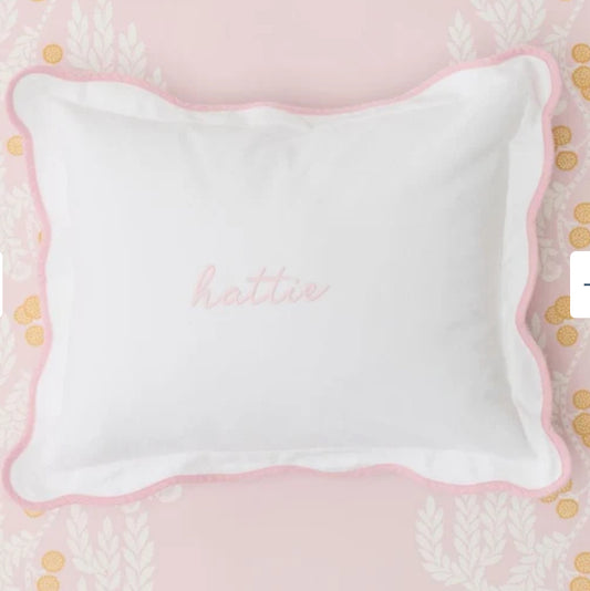 Scallop Sham - Light Pink