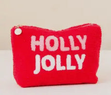 Teddy Pouch - Holly Jolly