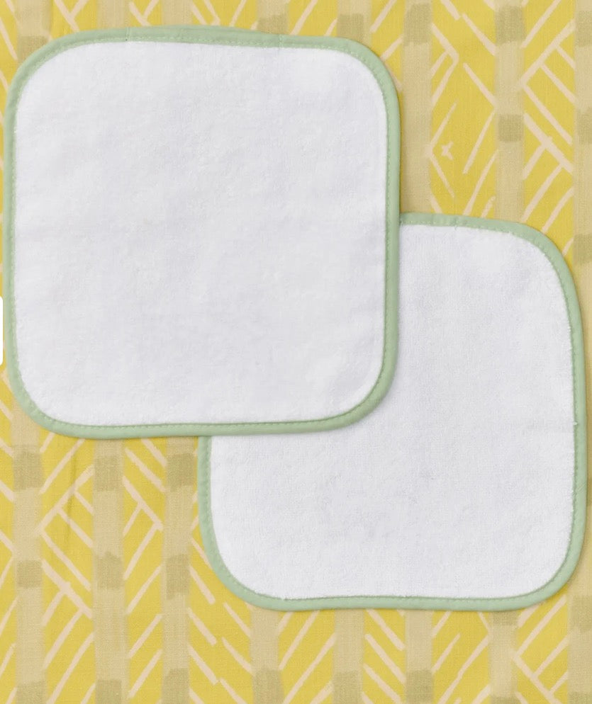 Baby Washcloths (pair) - Matcha