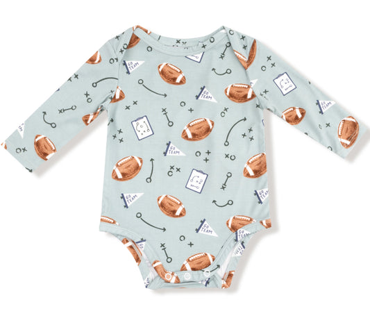 Touchdown Time - Grey Mist
Lap Shoulder Bodysuit