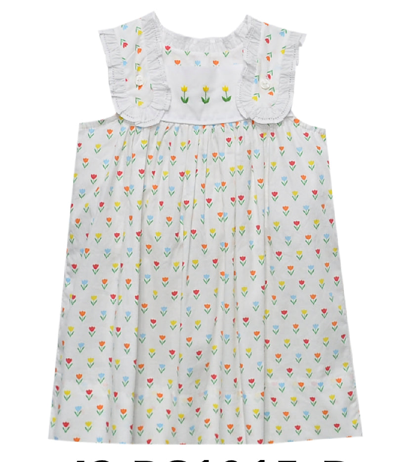 Yellow Flower Iris Dress - Tulip Time