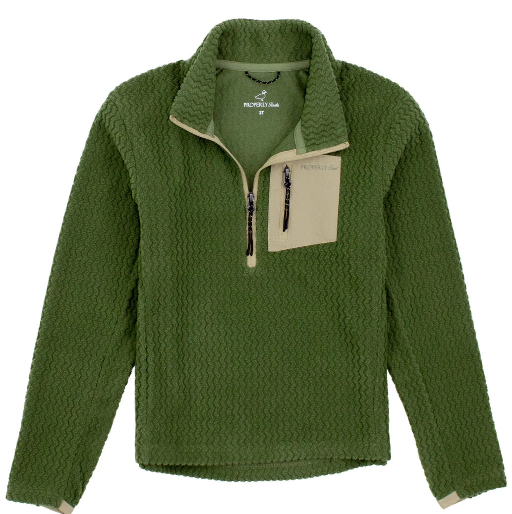 Boys Yukon Pullover Olive