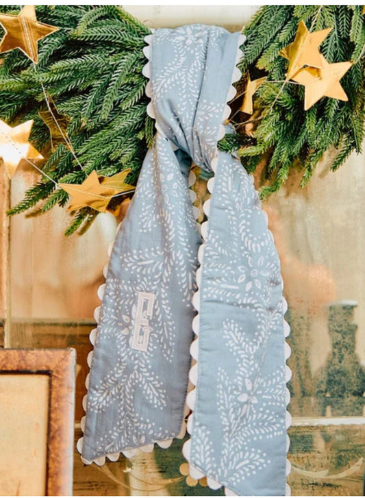 Meredith Ellis x Weezie Wreath Sash - Swedish Blue