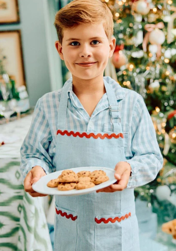 Kids’ Apron - Blue and White