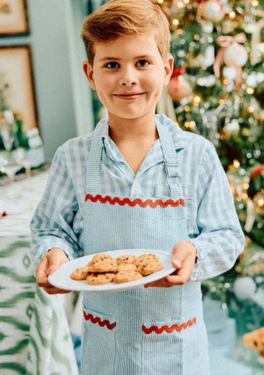 Kids’ Apron - Blue and White
