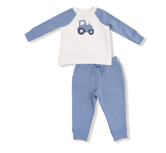 Mini Tractors
Raglan Sweatshirt and Jogger Set