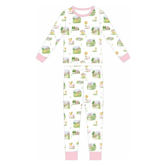 **PRE-ORDER** Sweet Spring Toile Two Piece Loungewear Set