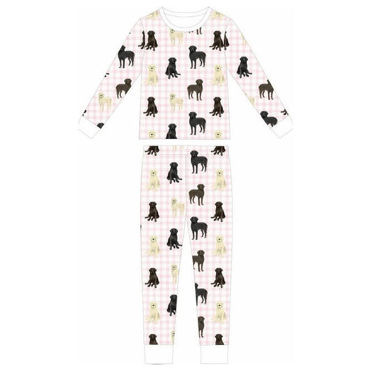 **PRE-ORDER** Labs Pink Gingham Two Piece Loungewear Set