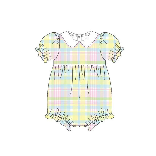 ** PRE-ORDER ** Girls Spring Plaid Bubble