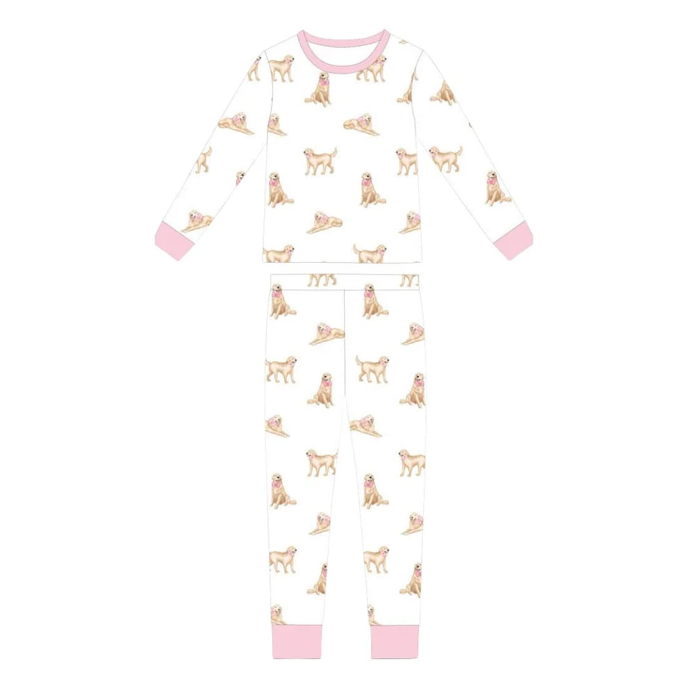 **PRE-ORDER** Pink Golden Dreams Two Piece Loungewear Set