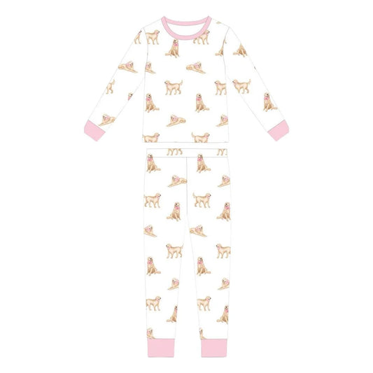 **PRE-ORDER** Pink Golden Dreams Two Piece Loungewear Set