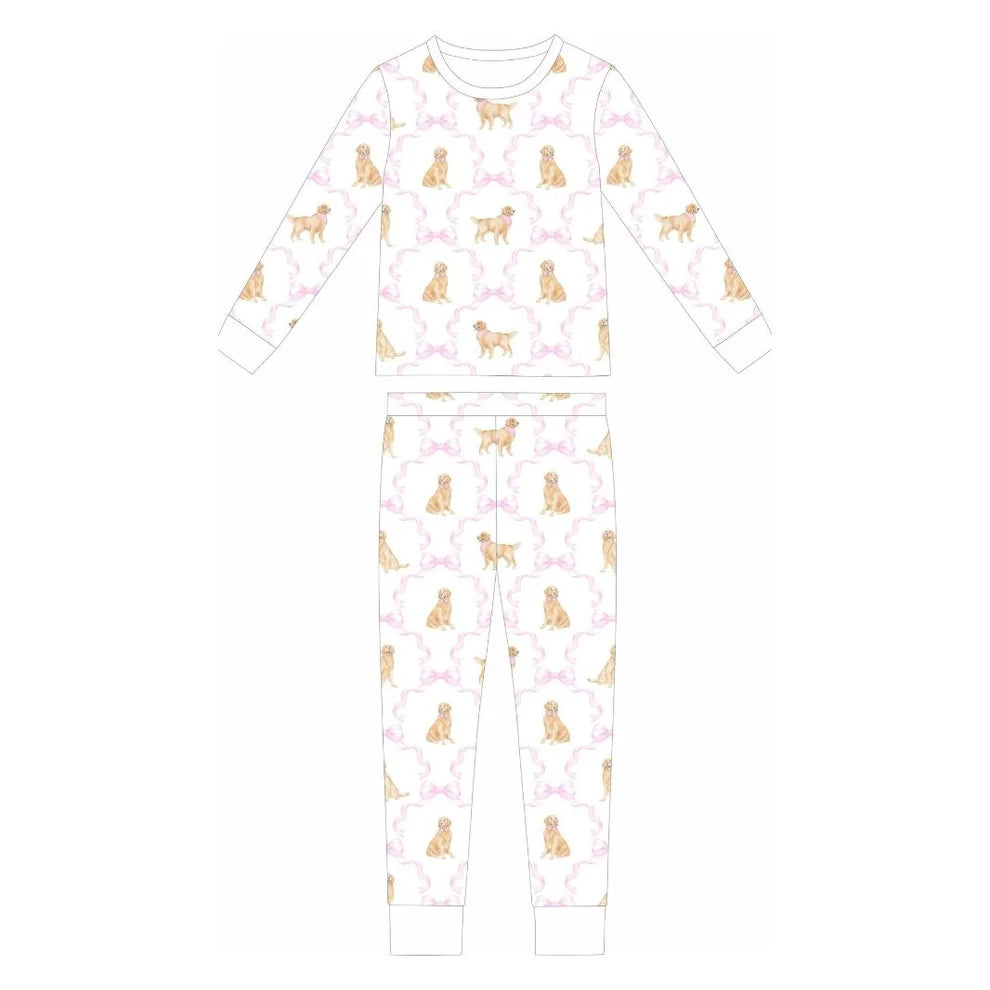**PRE-ORDER** Golden Ribbons Two Piece Loungewear Set