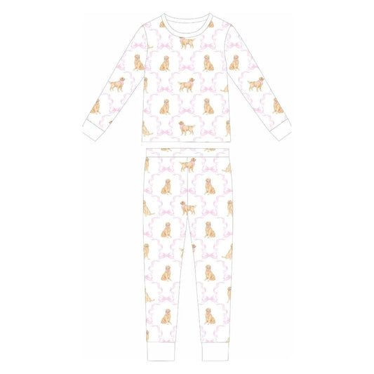 **PRE-ORDER** Golden Ribbons Two Piece Loungewear Set