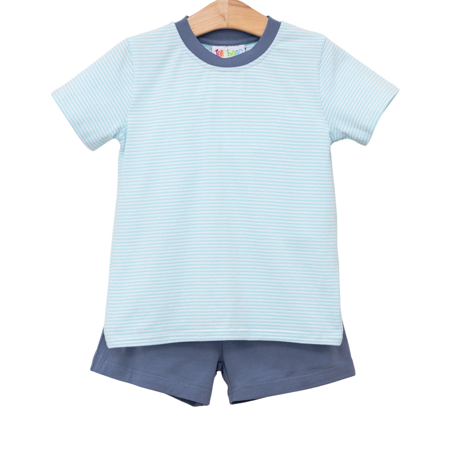 ** PRE-ORDER ** Graham Short Set- Aqua Stripe and Dusty Blue