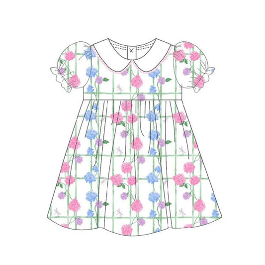 ** PRE-ORDER ** Hydrangeas and Bamboo Dress