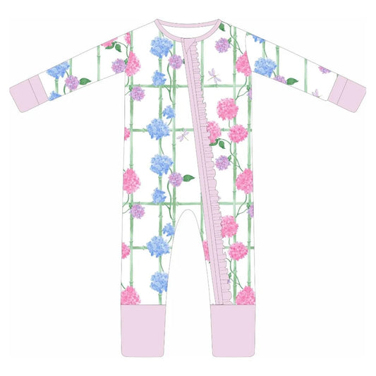 **PRE-ORDER ** Hydrangeas and Bamboo Zippy
