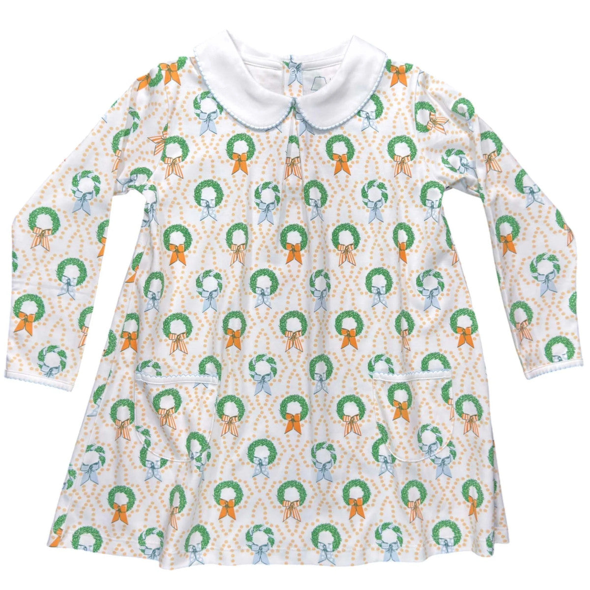 Bows and Box Wreaths LS Pocket Twirl Dress