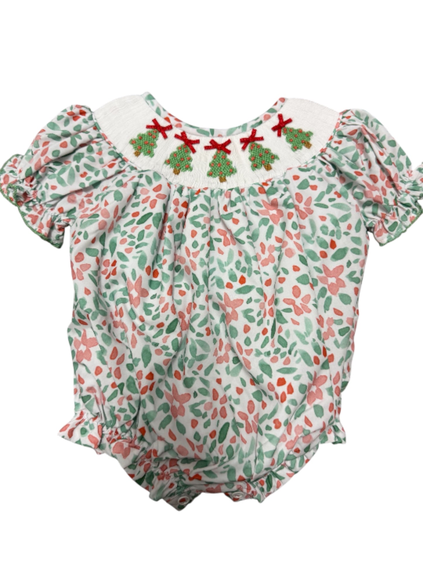 Smocked Christmas Tree Bubble