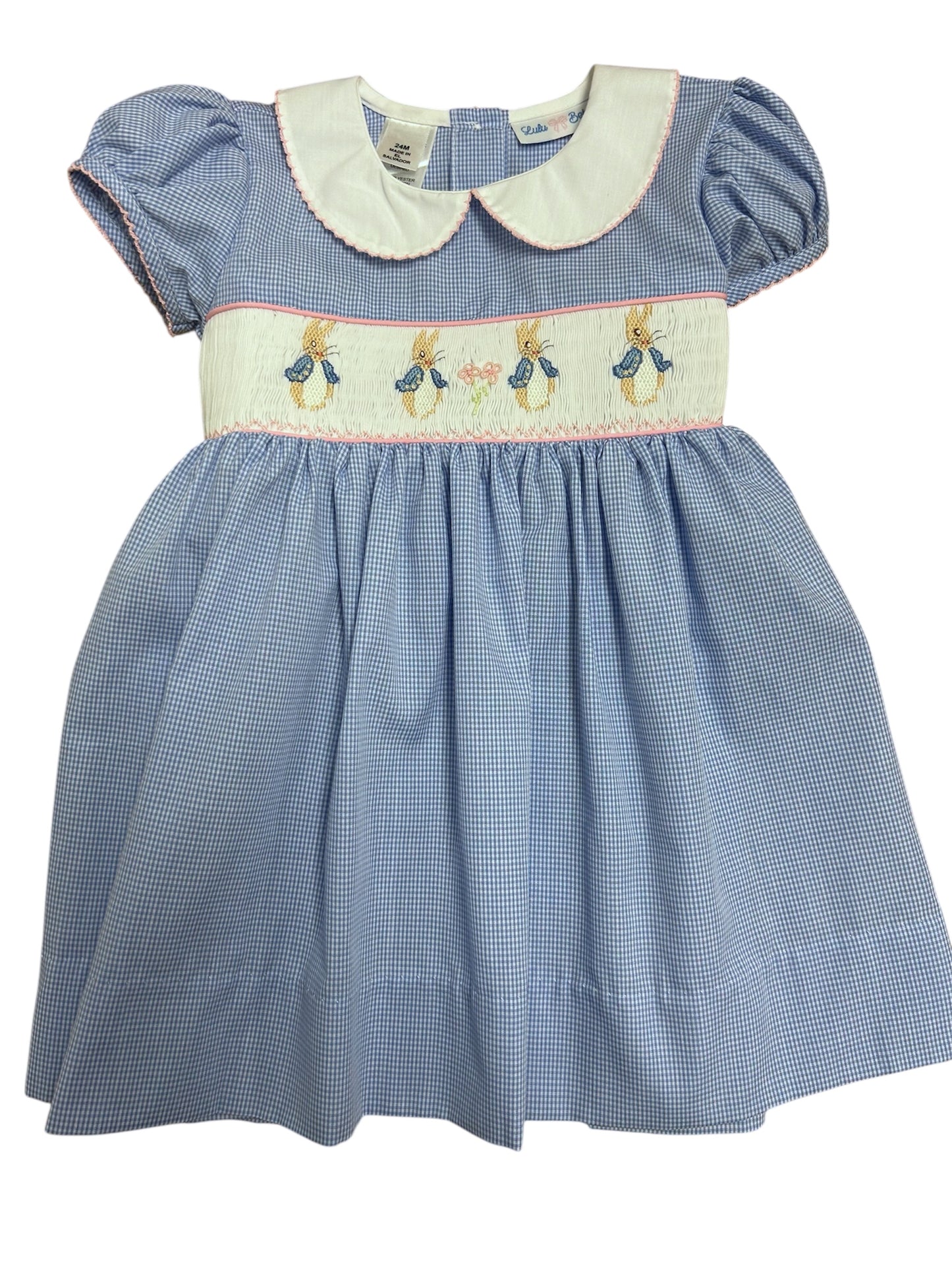 Smocked Peter Rabbit Girl Dress