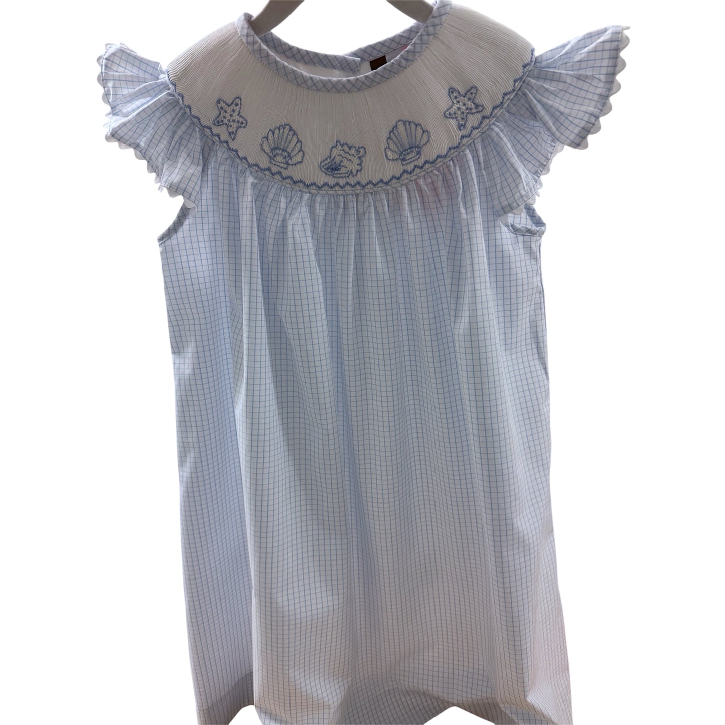 Smocked Shell Bishop Dress