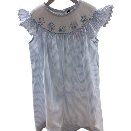 Smocked Shell Bishop Dress