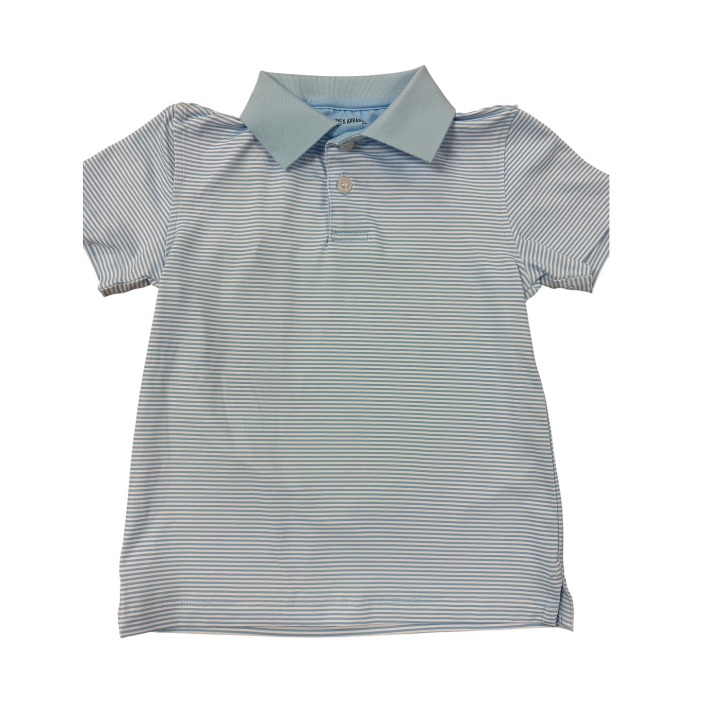 Carolina Blue and White Striped Polo
