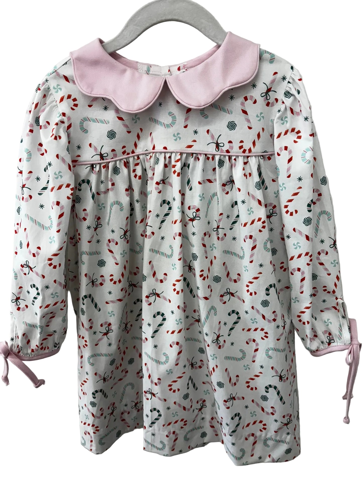 CINDY DRESS L/S - MINT/ PINK CANDY CANE