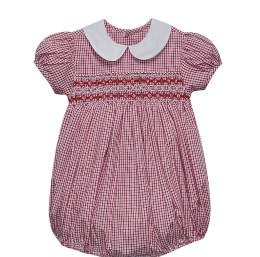 Juliette Bubble -Red Smocked