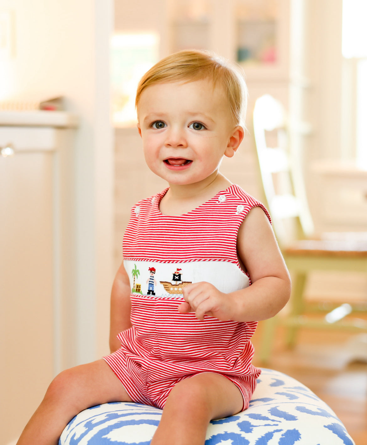 Pirate Smocked Shortall