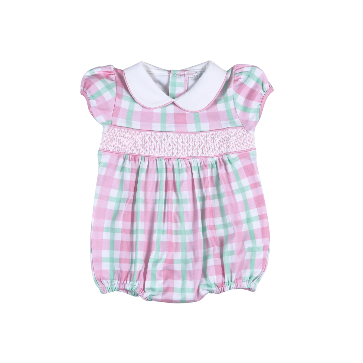 ** PRE-ORDER ** Pink Plaids Jane Hand Smocked Bubble