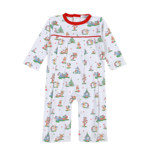 Jingle Bear Joy Pima Romper -Boy