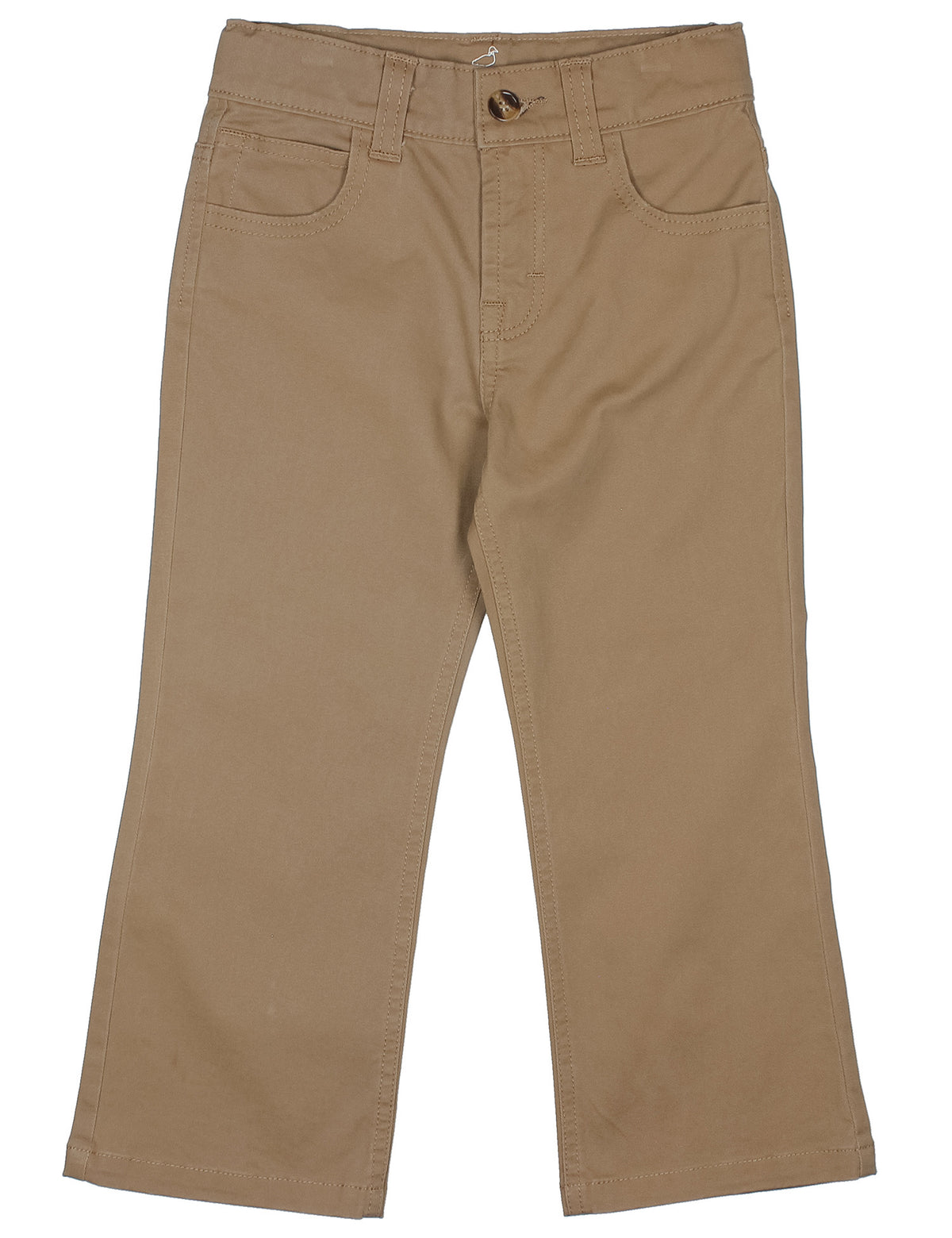 Camel pants on a white background
