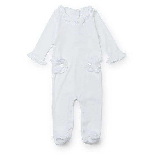 Lucy Romper for Girls - White