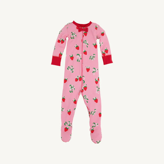 Noelle`s Night Night Footed - Bow and Berry